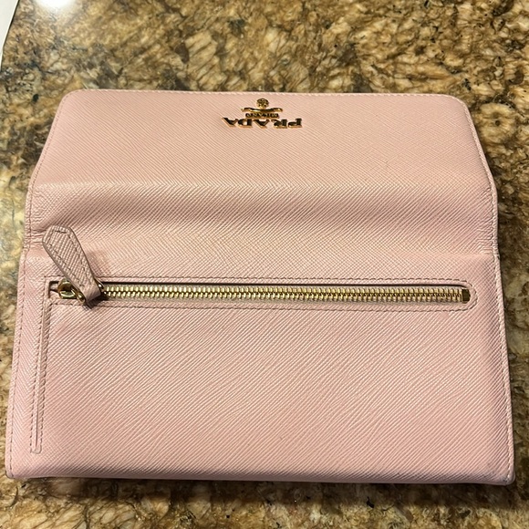 Pink Prada Saffiano wallet - Picture 4 of 5